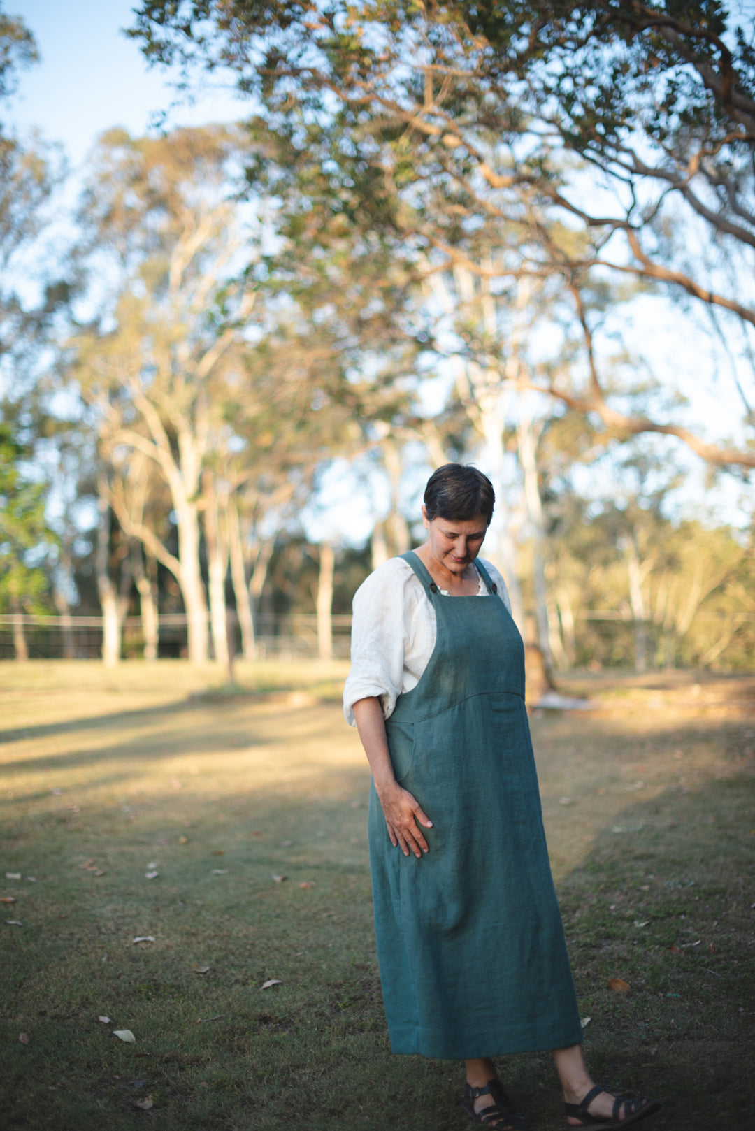 Over It All Linen Dress - Made to Order