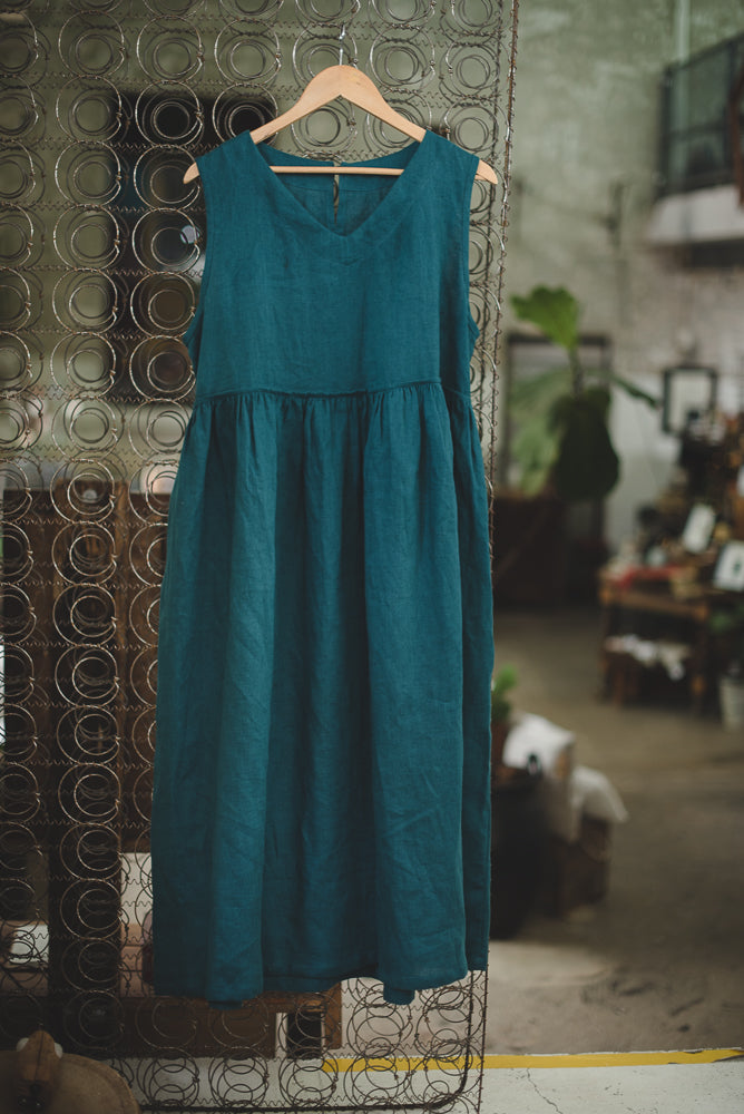 Serendipity Linen  Dress - made to order