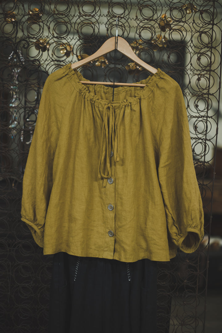 Clementina Linen Blouse - made to order