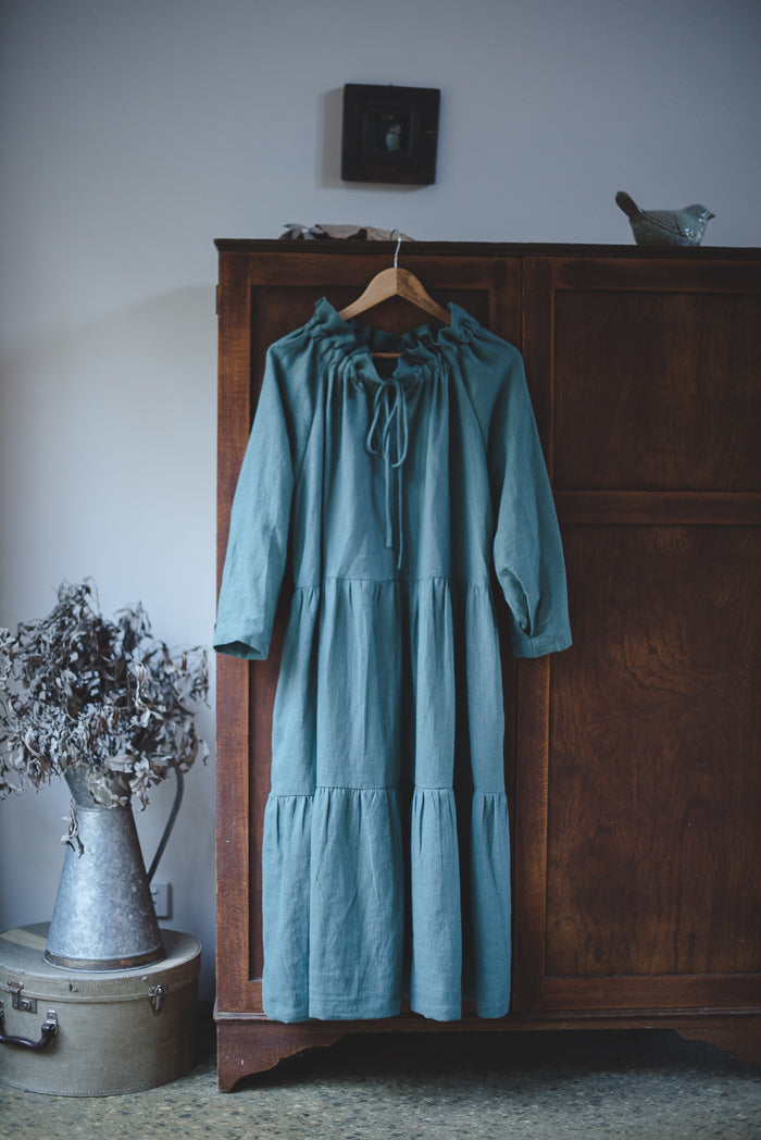 Holiday Linen Dress - made to order