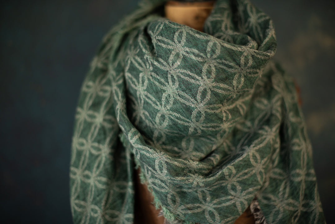 Linen Shawl/Wrap - woven in Europe