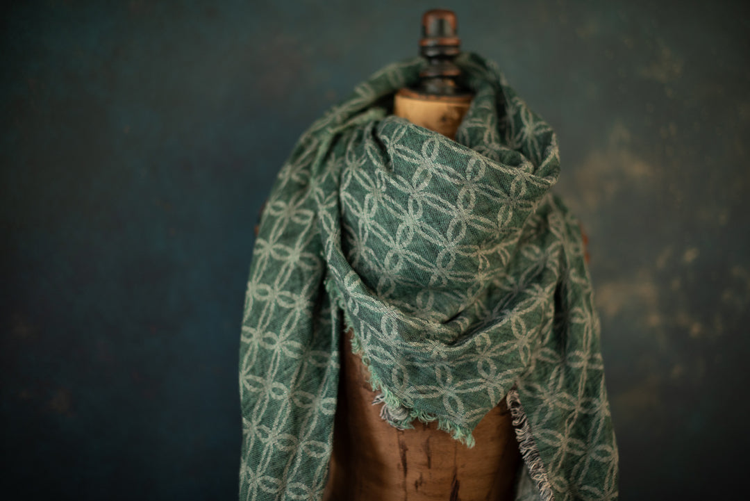 Linen Shawl/Wrap - woven in Europe