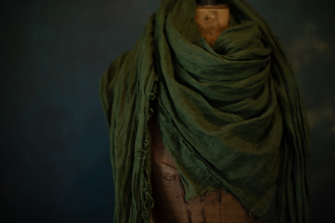 Linen Scarf - Hand Dyed