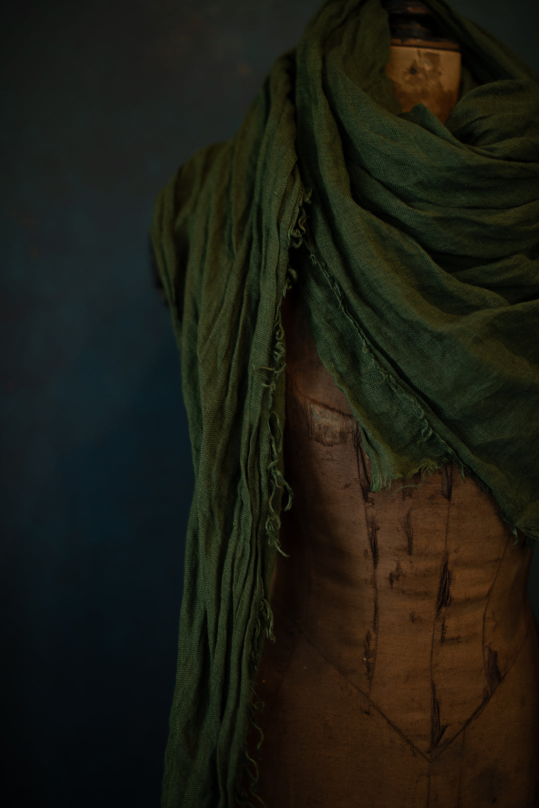 Linen Scarf - Hand Dyed