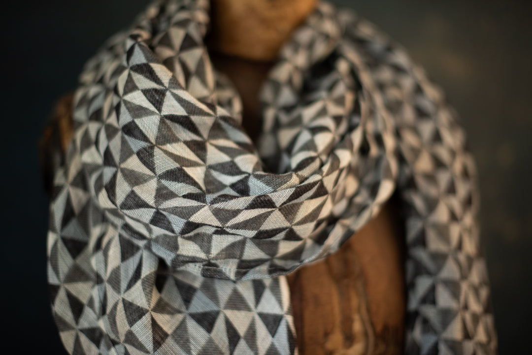 Linen Shawl/Wrap - woven in Europe