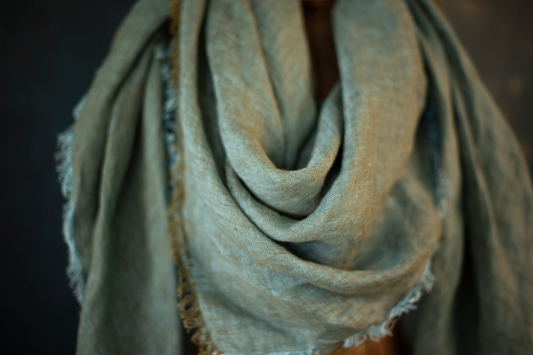 Linen Shawl/Wrap - woven in Europe