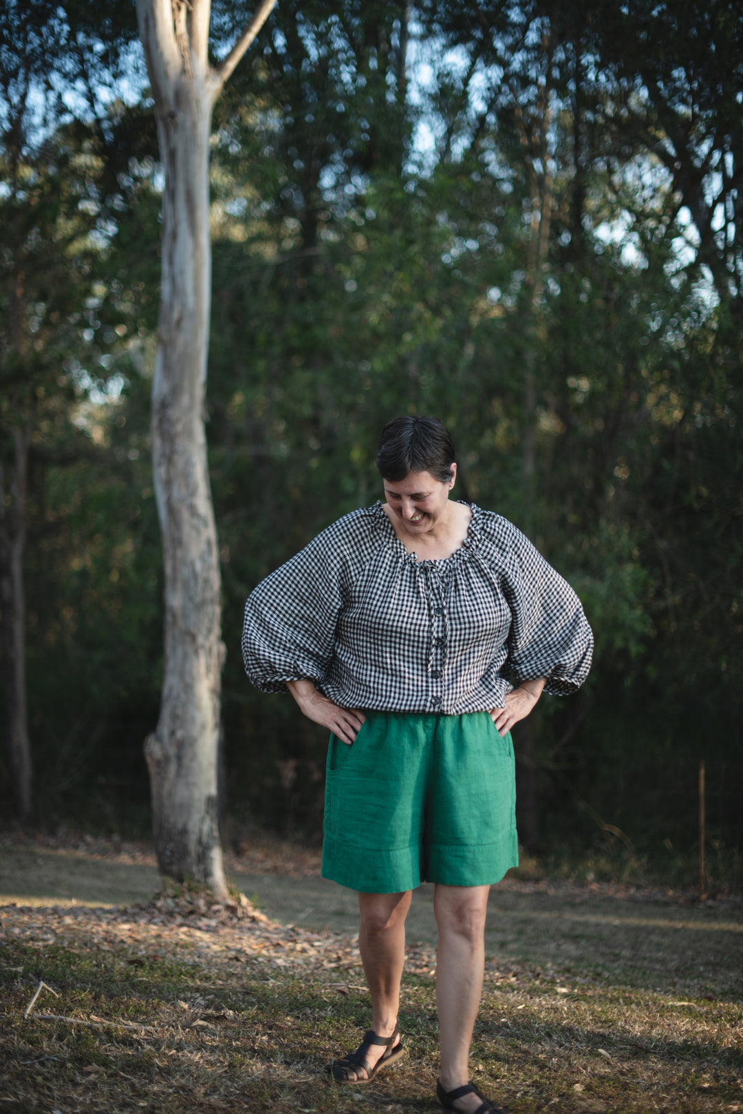 Clementina Linen Blouse - made to order
