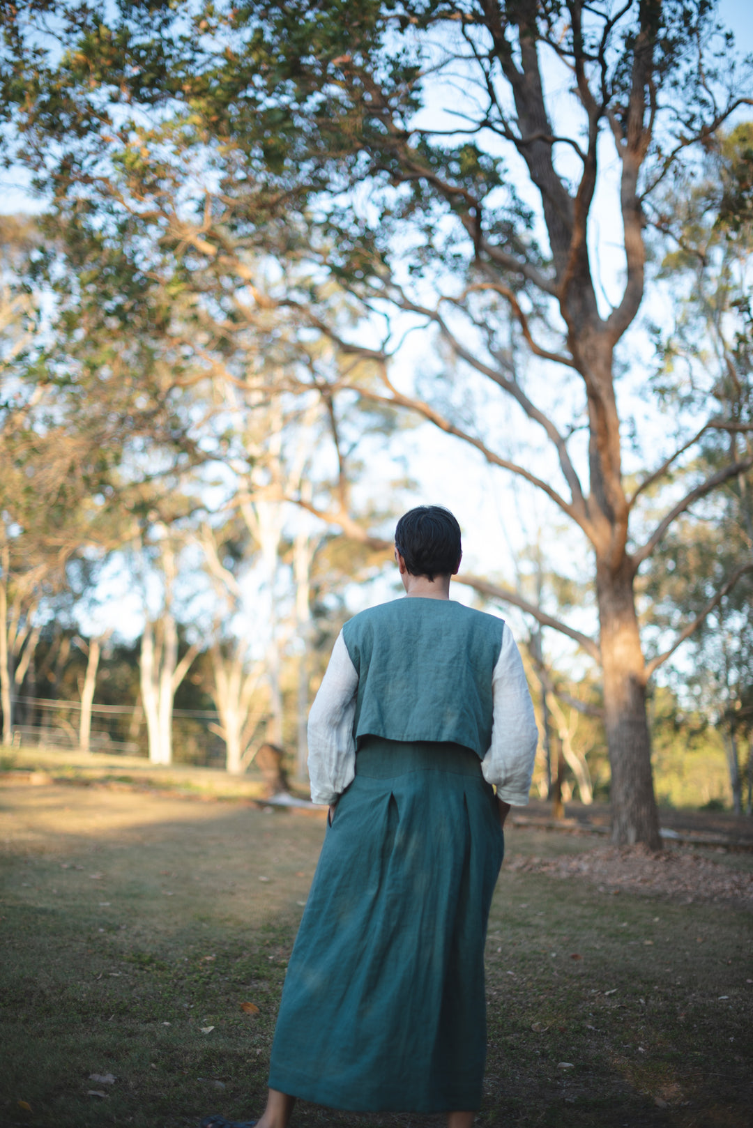 Over It All Linen Dress - Made to Order