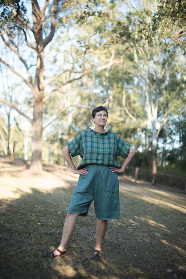 Stickler Linen Shorts - made to order