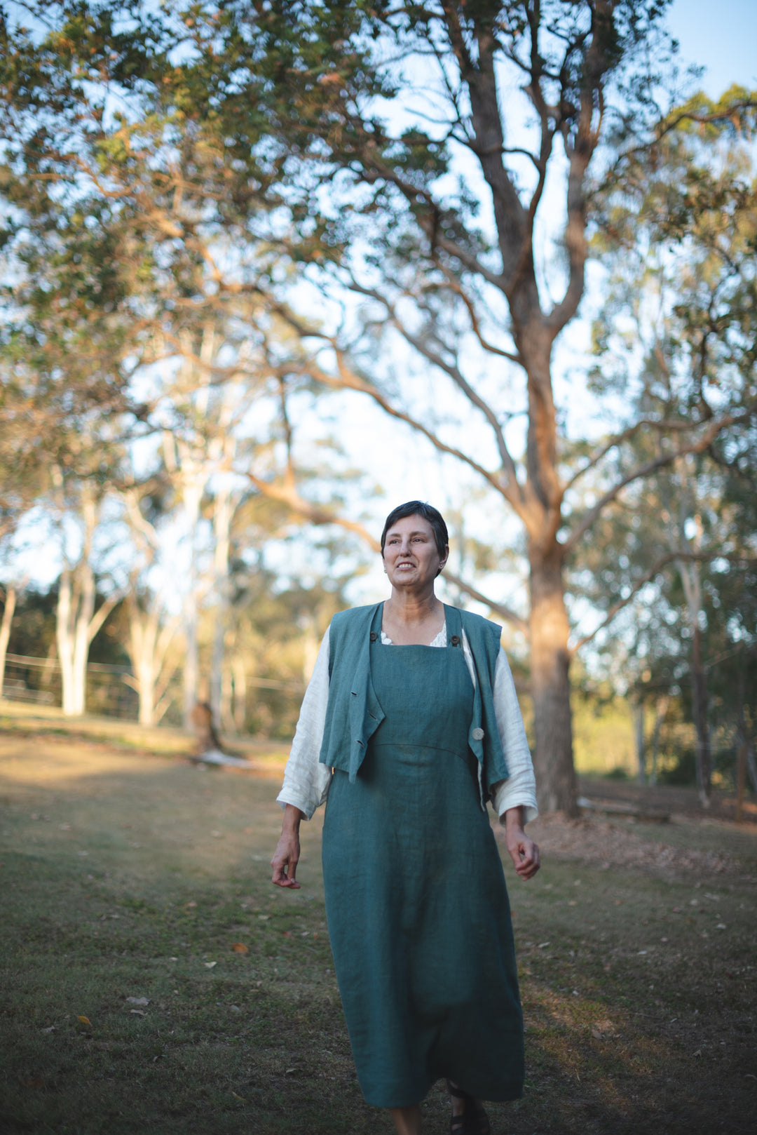 Over It All Linen Dress - Made to Order