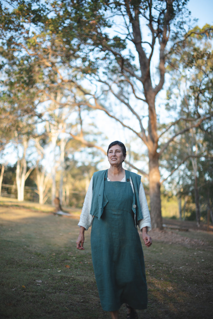 Over It All Linen Dress - Made to Order