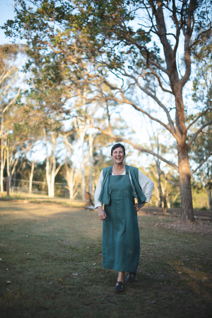 Over It All Linen Dress - Made to Order