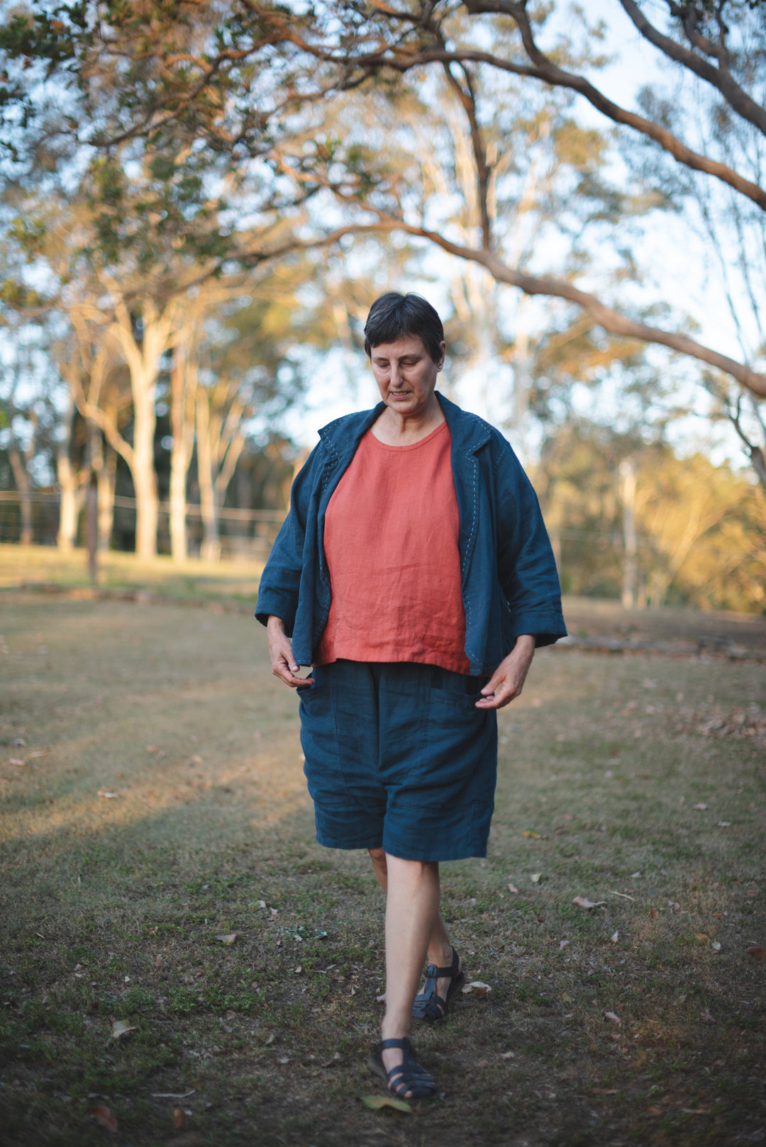 Mahoney - Slouchy Linen Jacket - made to order