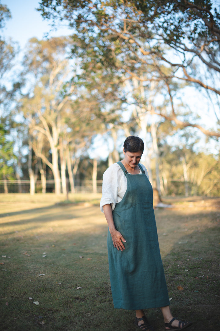Over It All Linen Dress - Made to Order