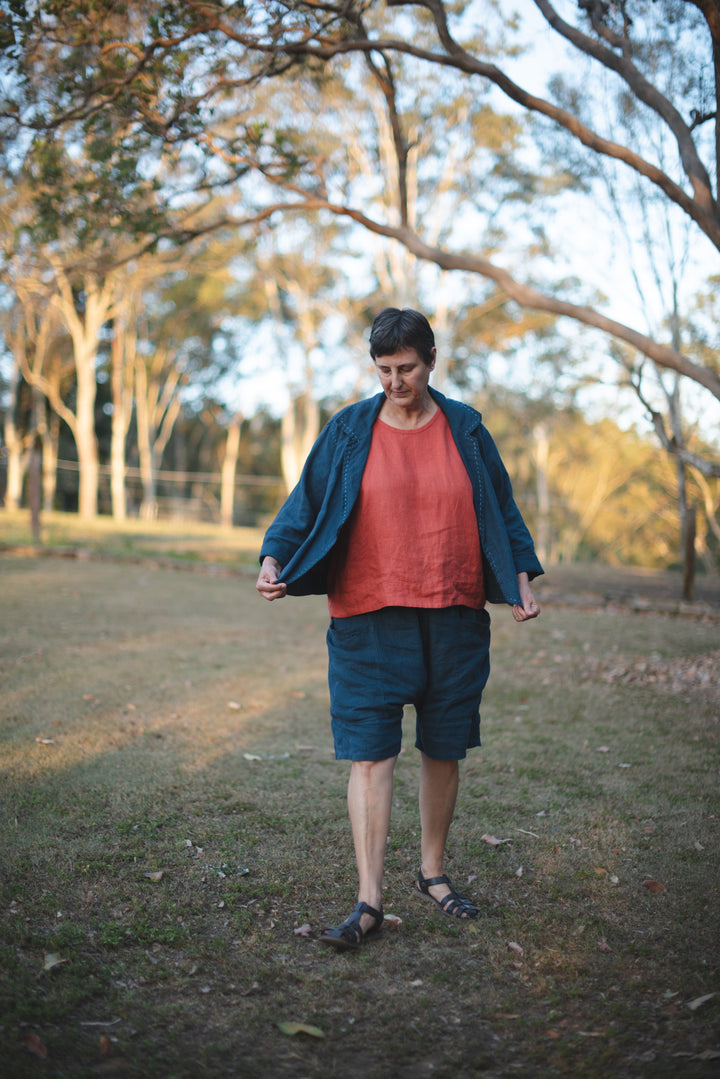 Mahoney - Slouchy Linen Jacket - made to order