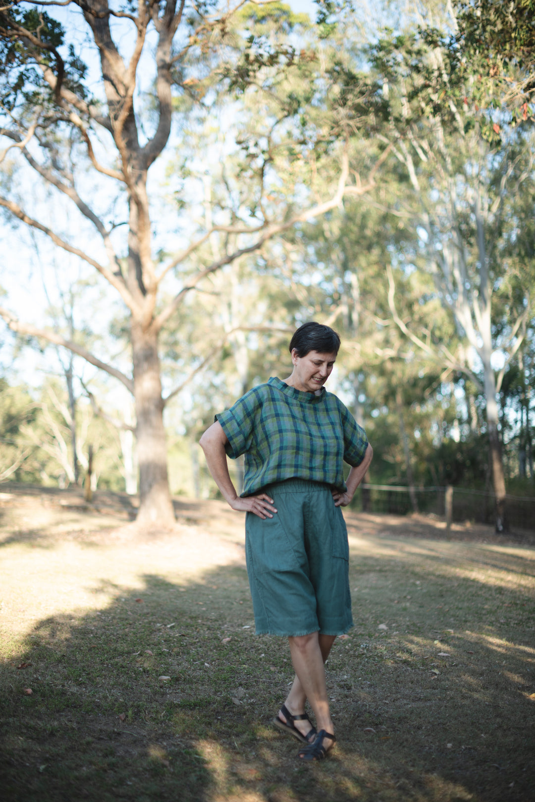 Stickler Linen Shorts - made to order