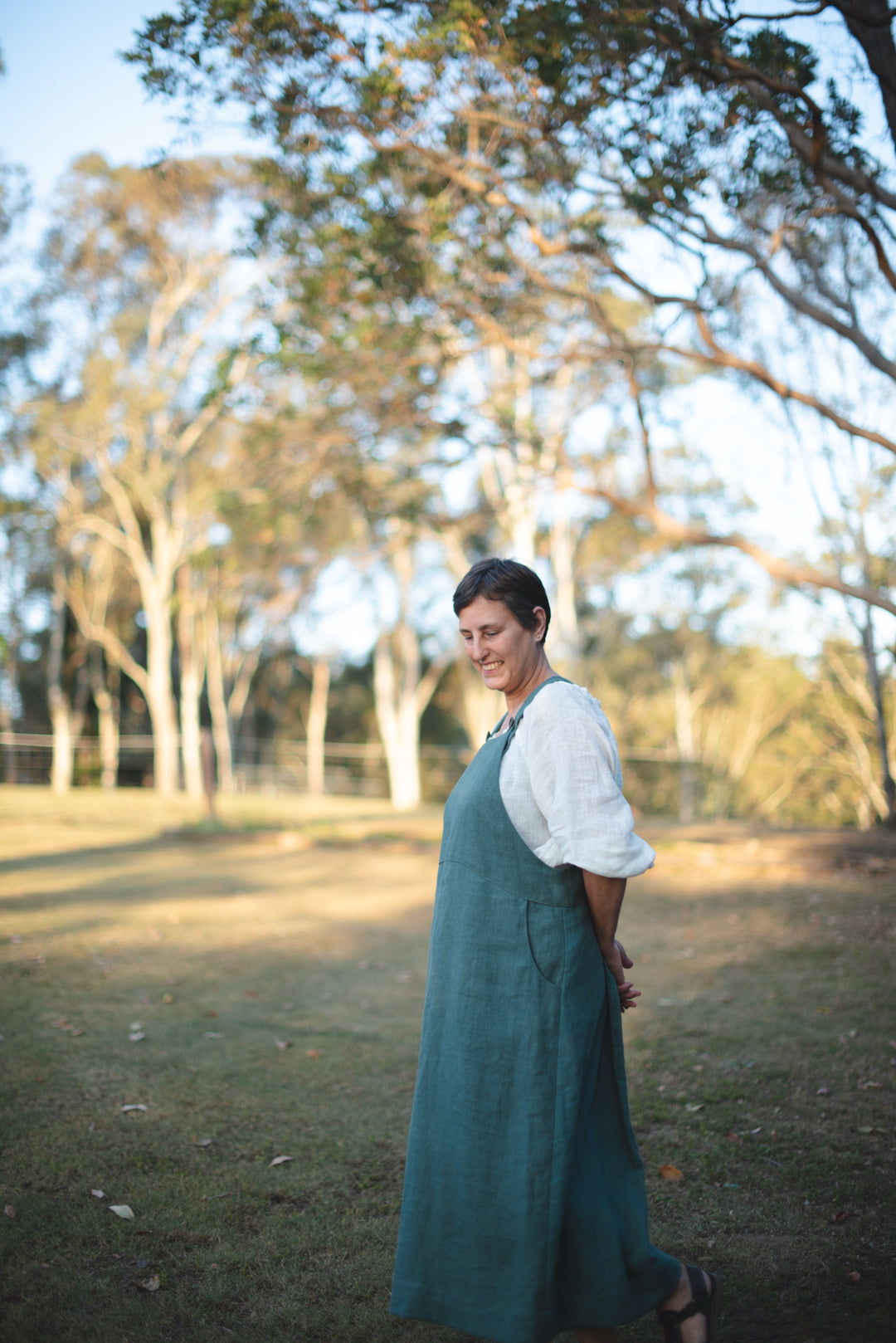 Over It All Linen Dress - Made to Order