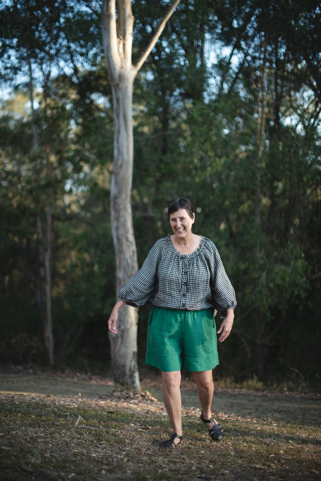 Clementina Linen Blouse - made to order