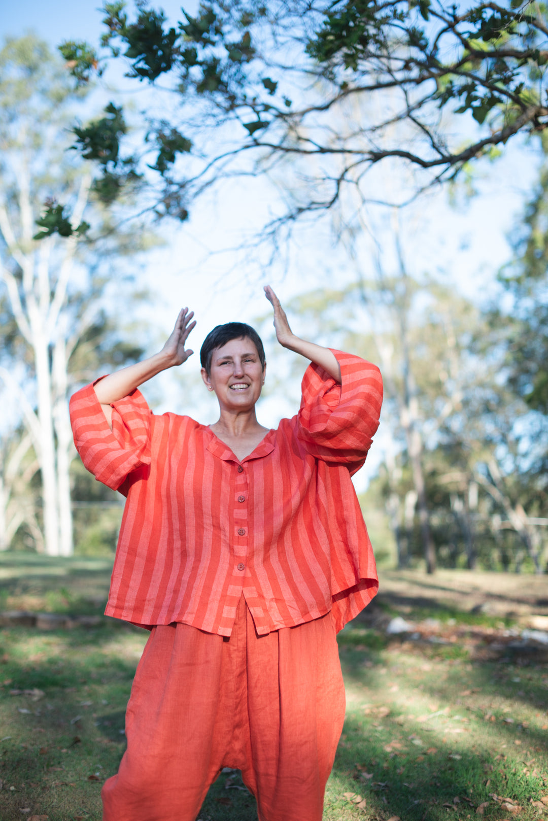 Where Have You Been Linen Top - made to order