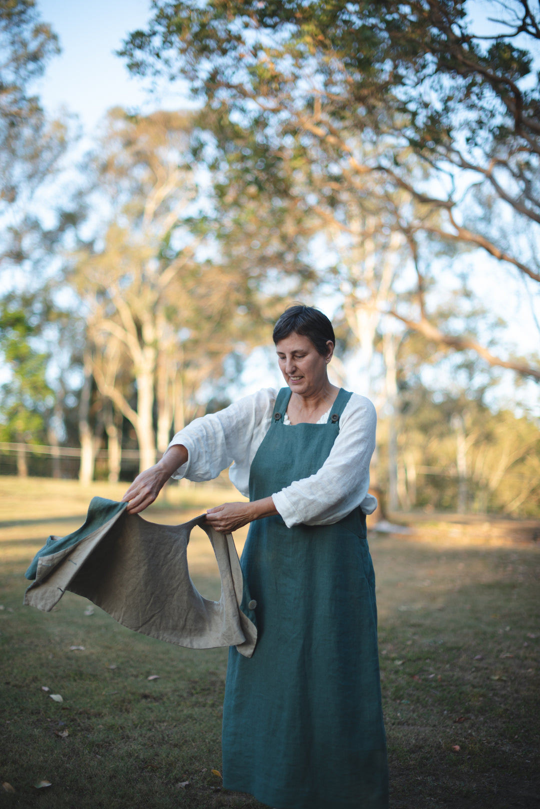 Over It All Linen Dress - Made to Order