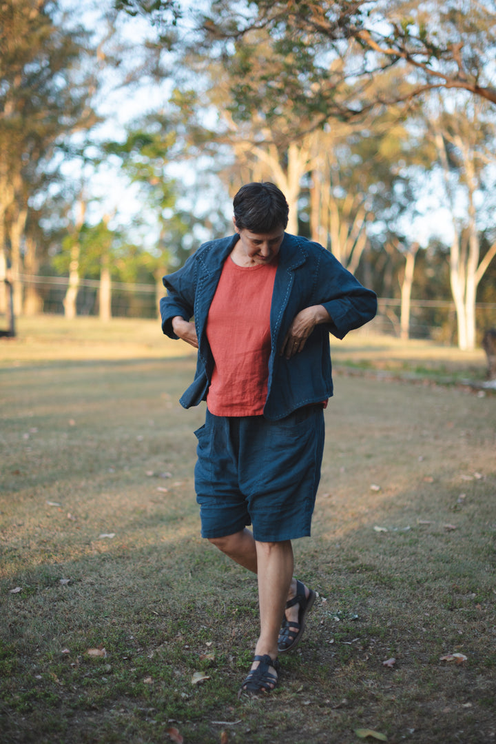 Mahoney - Slouchy Linen Jacket - made to order
