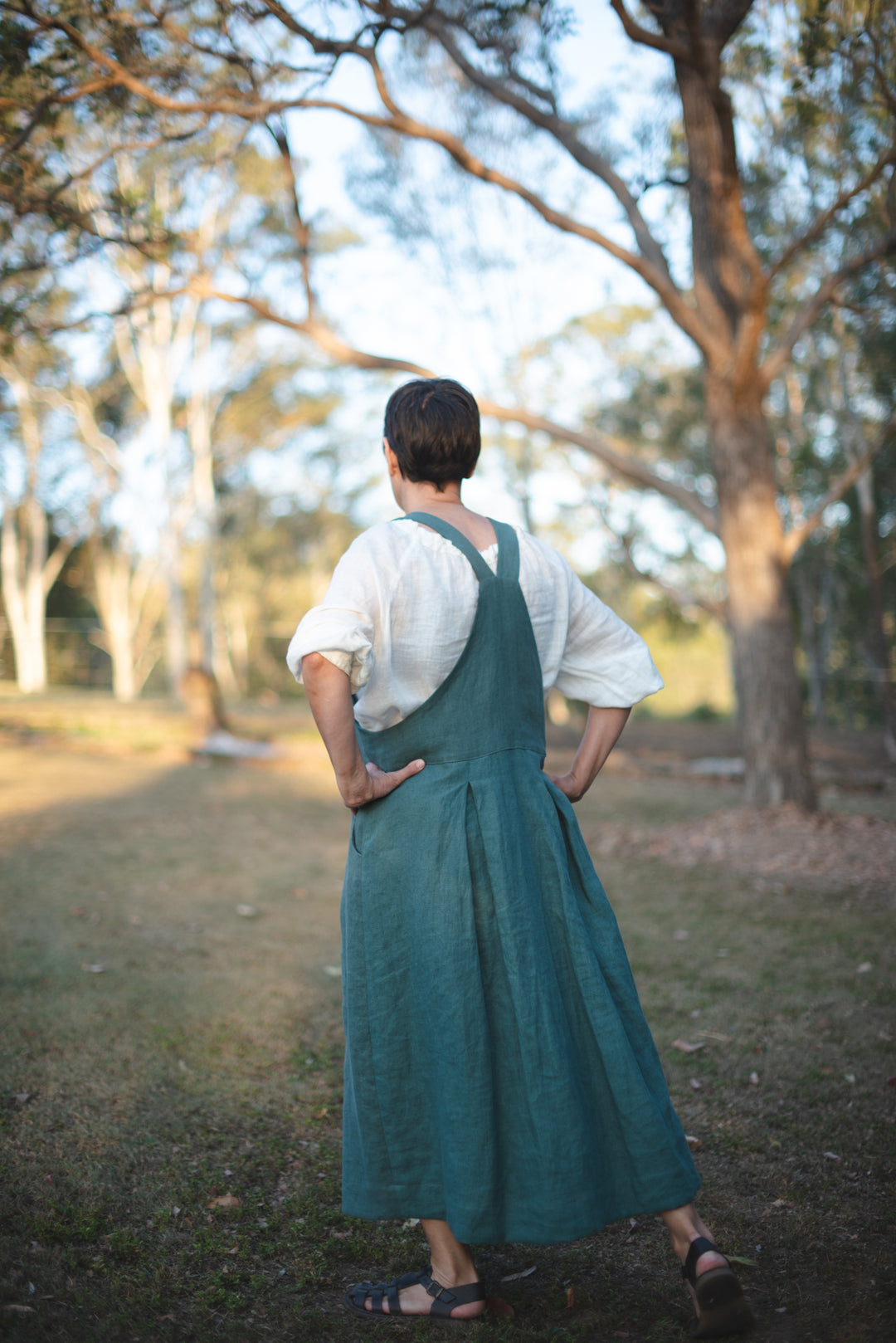 Over It All Linen Dress - Made to Order