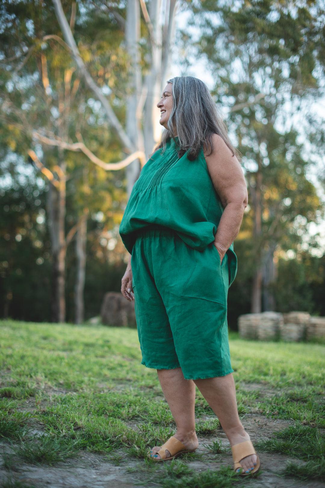 Stickler Linen Shorts - made to order