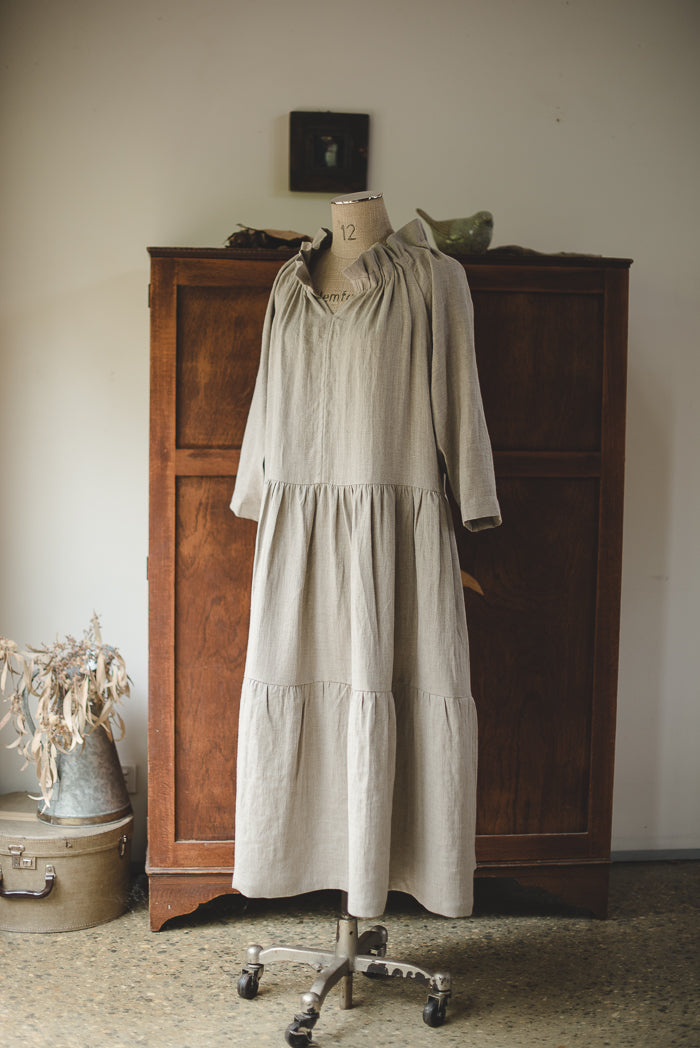 Holiday Linen Dress - made to order