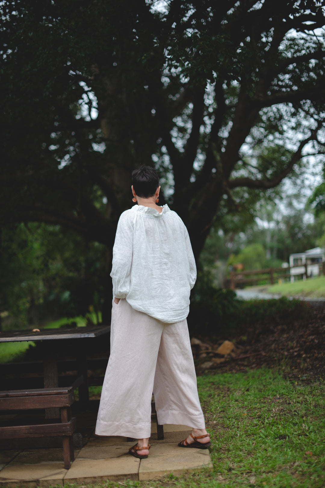 Hepburn Linen Culottes/Pants - made to order