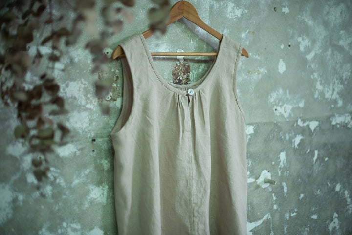 Chemise Linen Top - made to order