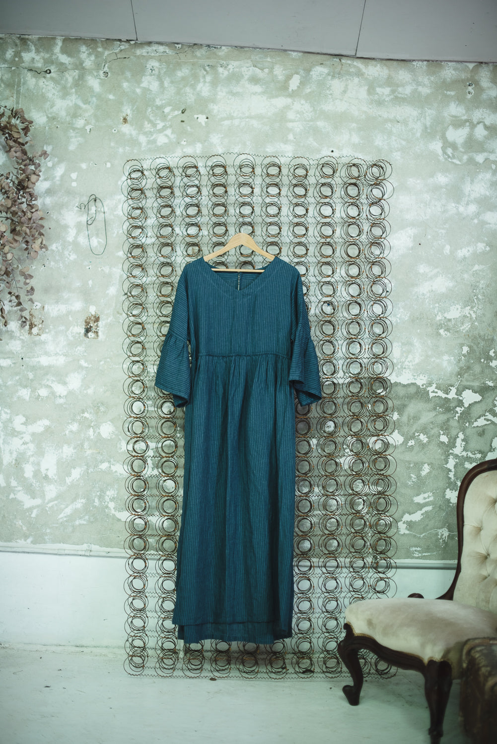 linen dresses australian made Frida Linen Dress in Ivory