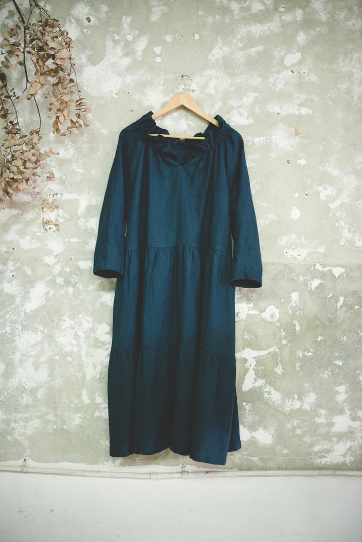 Holiday Linen Dress - made to order