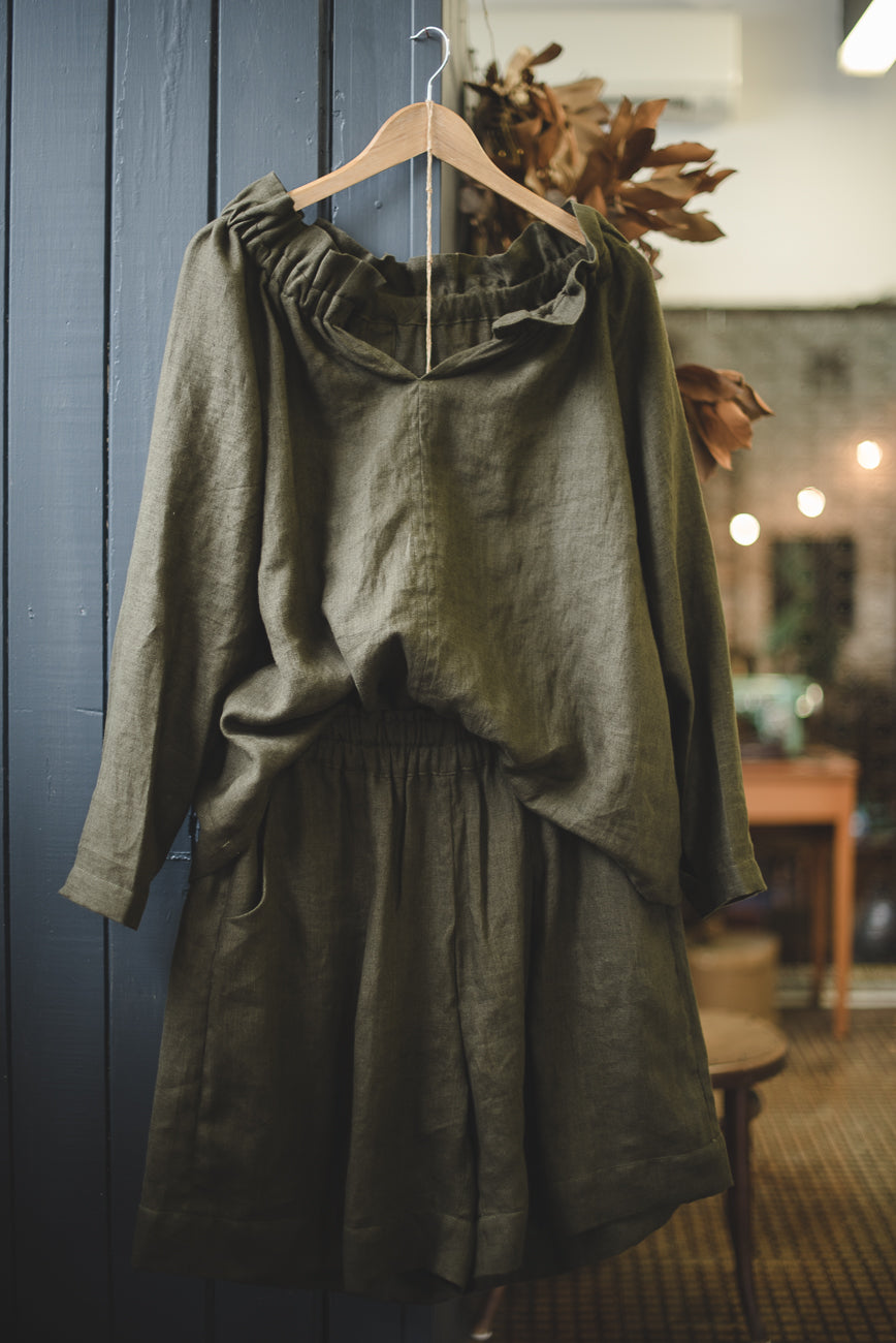 Weekender Linen Top - made to order