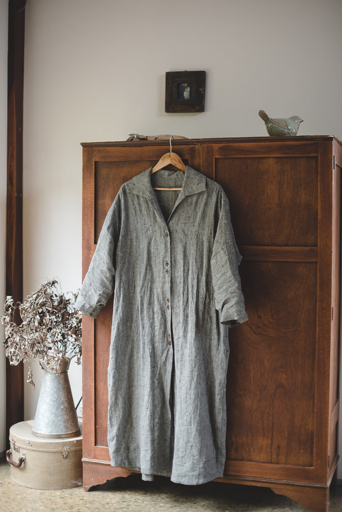 Pathfinder Linen Shirt Dress - made to order