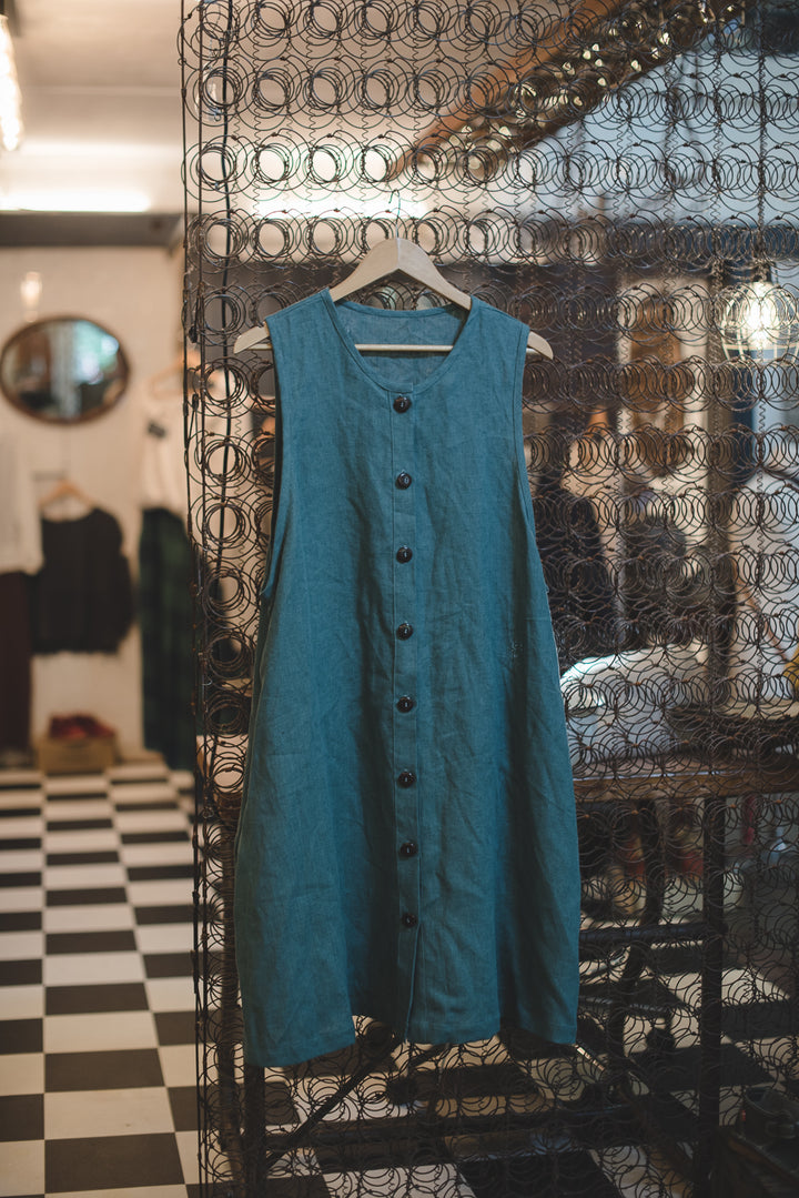 Linen Vest Dress - made to order