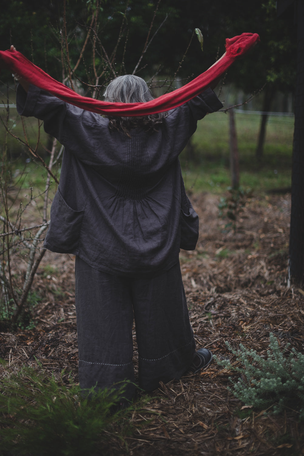 Everyday Linen Coat - midi - made to order