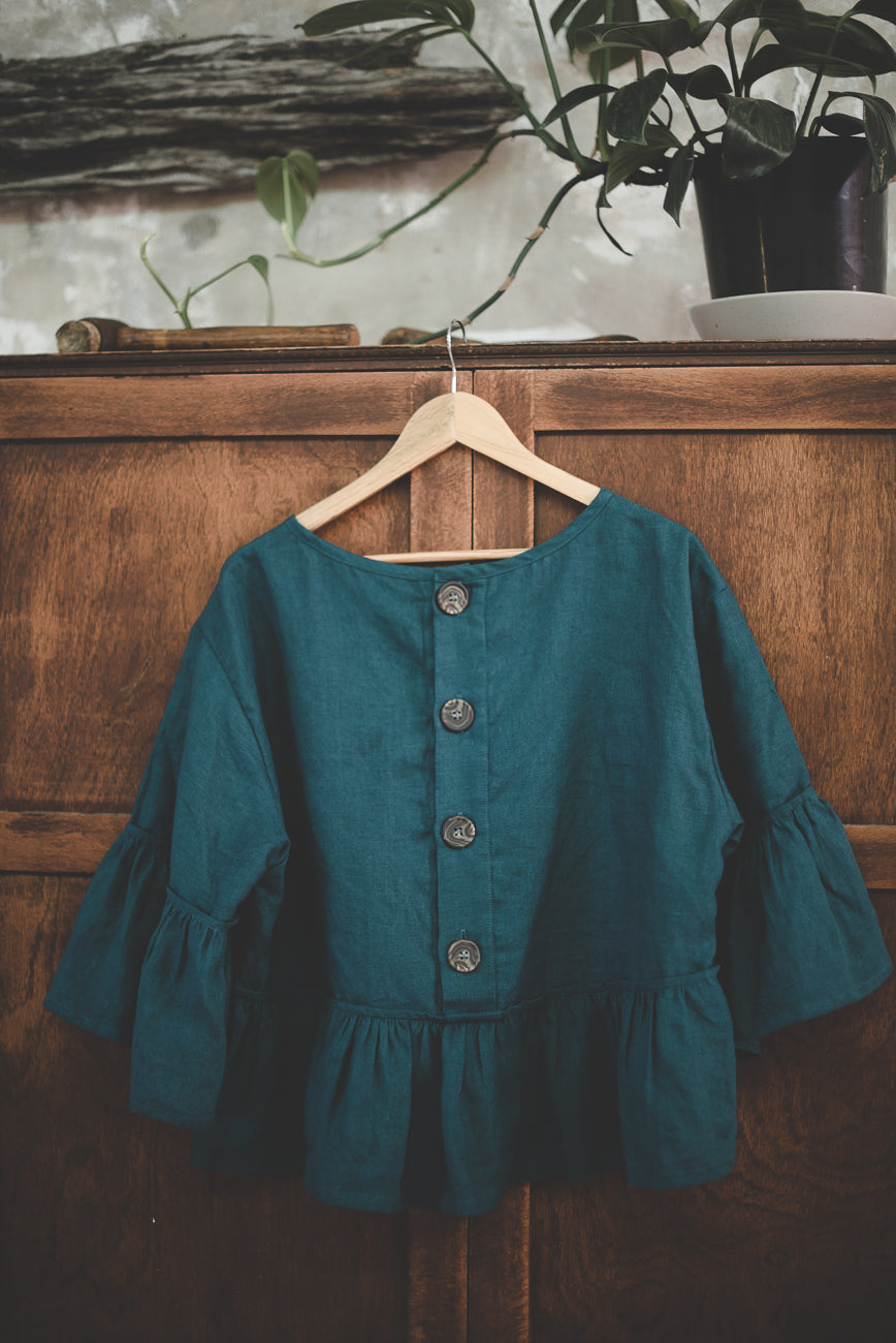 OTT Tee linen Top - made to order