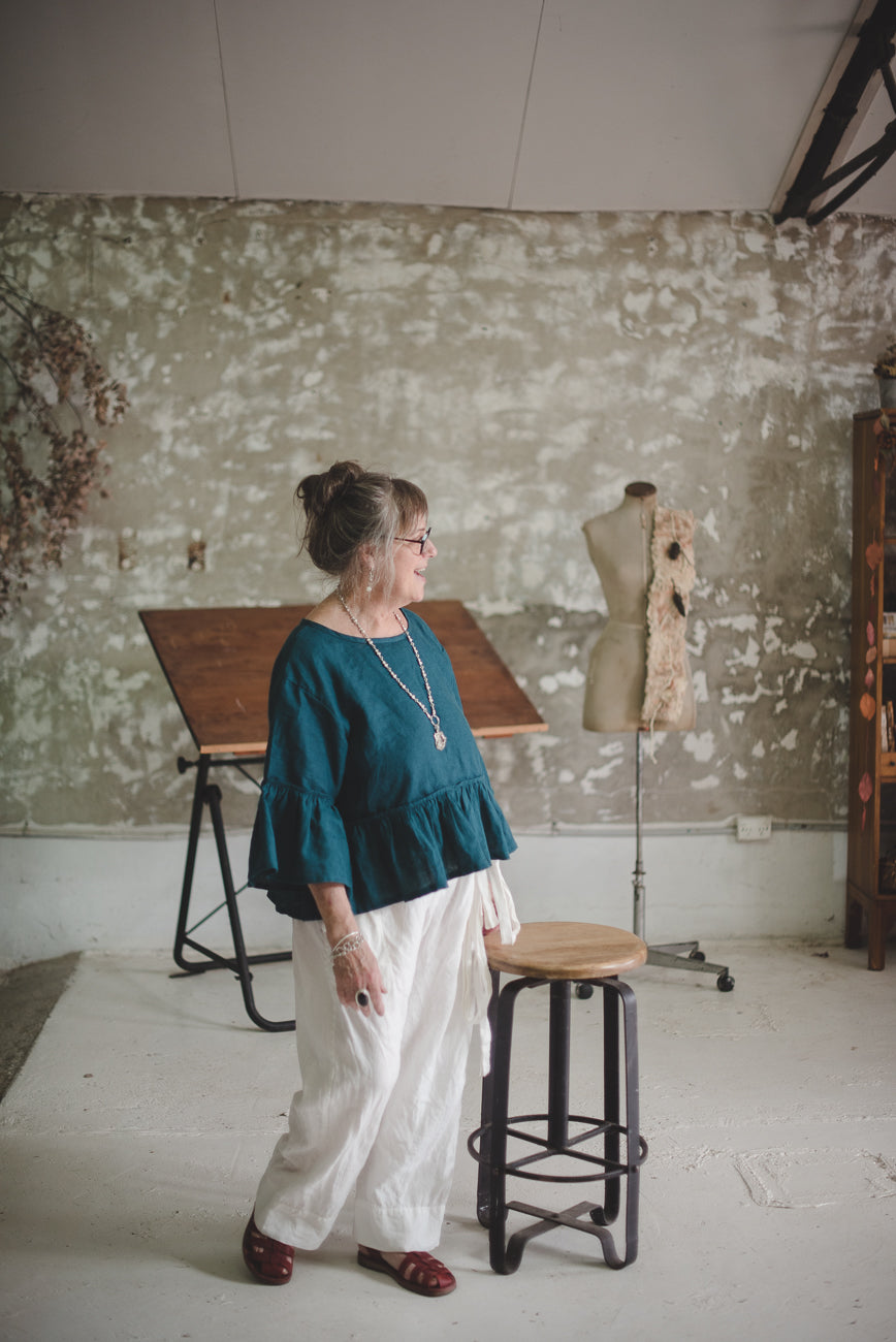 OTT Tee linen Top - made to order
