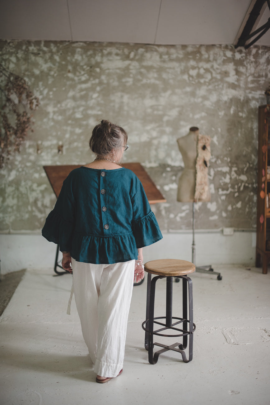 OTT Tee linen Top - made to order