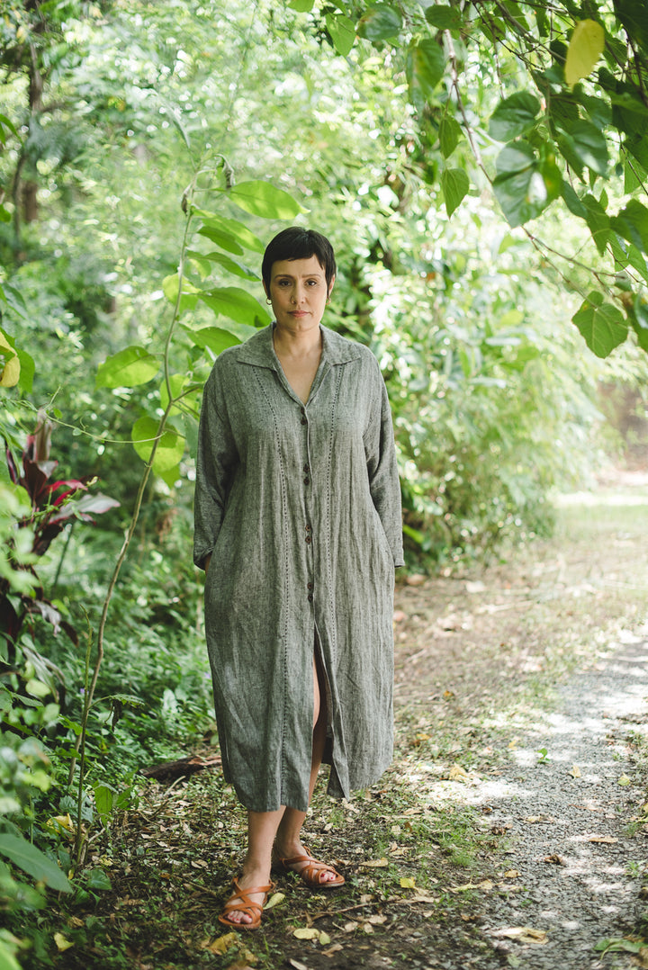 Pathfinder Linen Shirt Dress - made to order