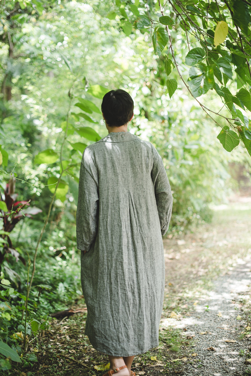 Pathfinder Linen Shirt Dress - made to order