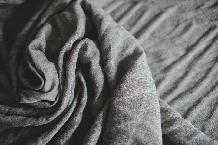 Charcoal Melange Linen