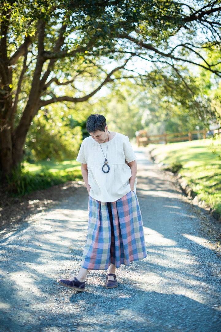 Audrey Linen Top - Made to Order