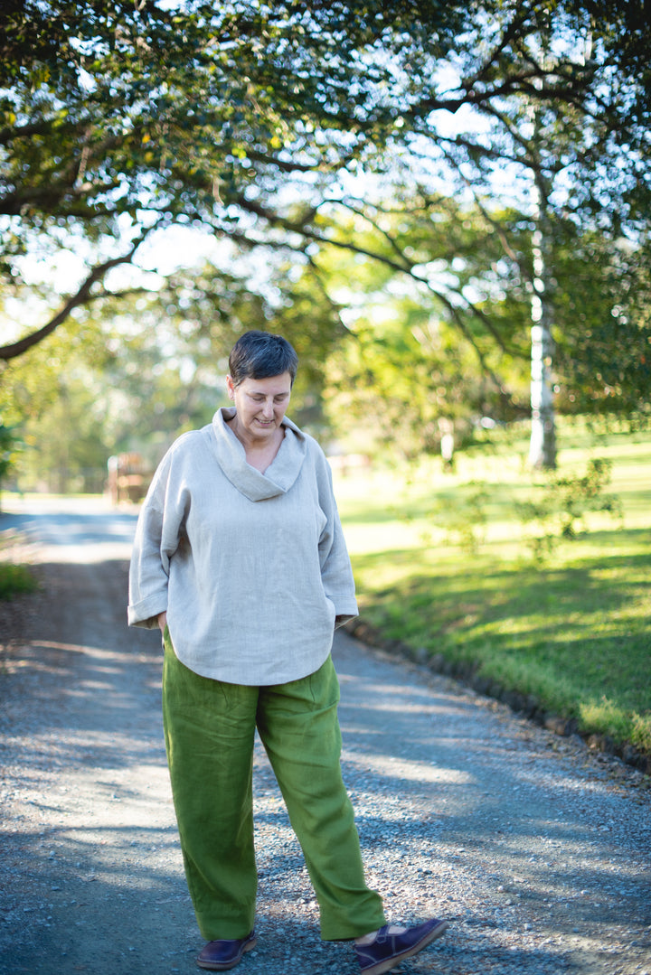 Linen Pull Over top - made to order