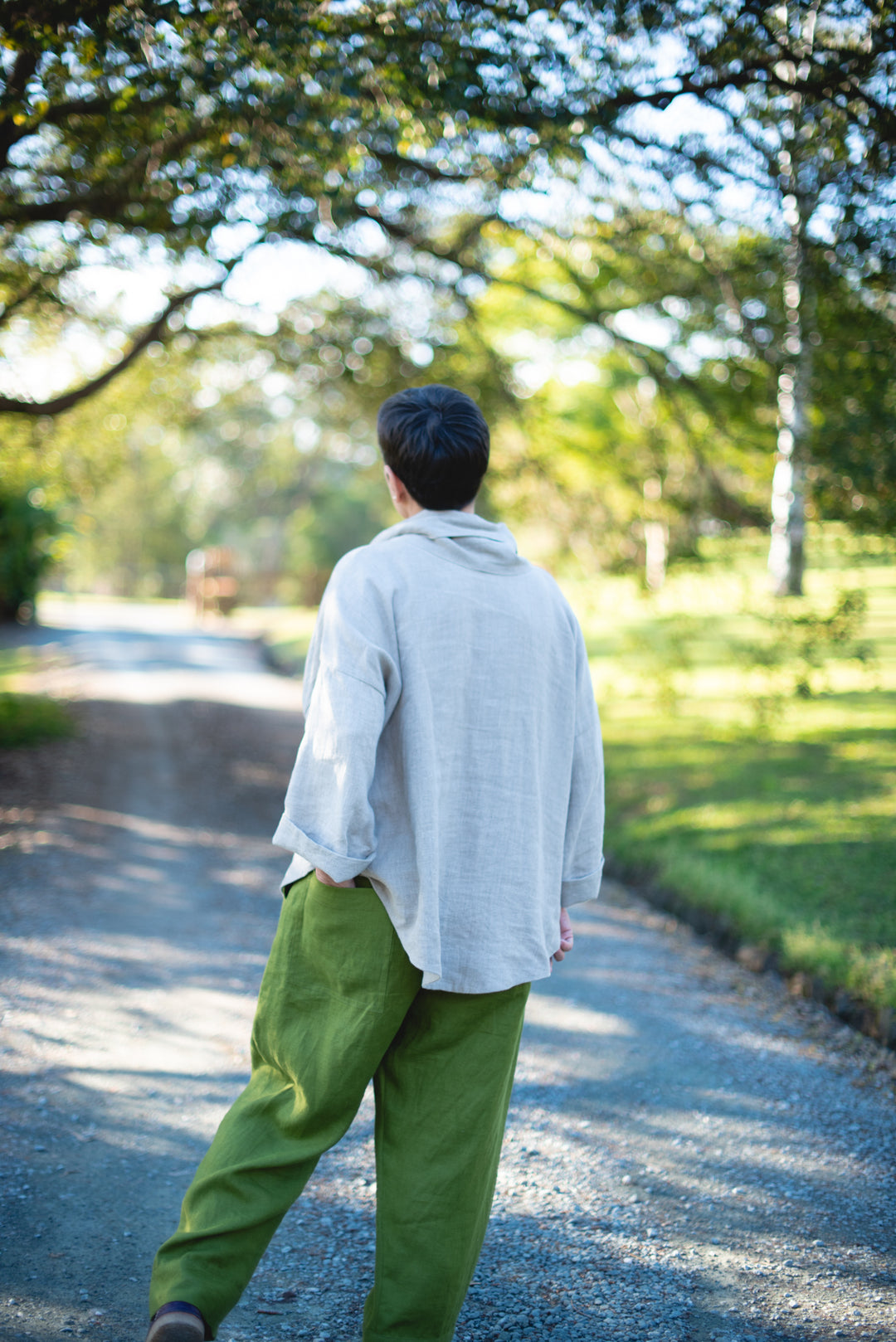 Linen Pull Over top - made to order