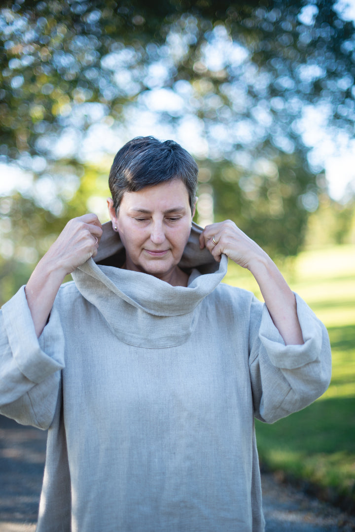 Linen Pull Over top - made to order