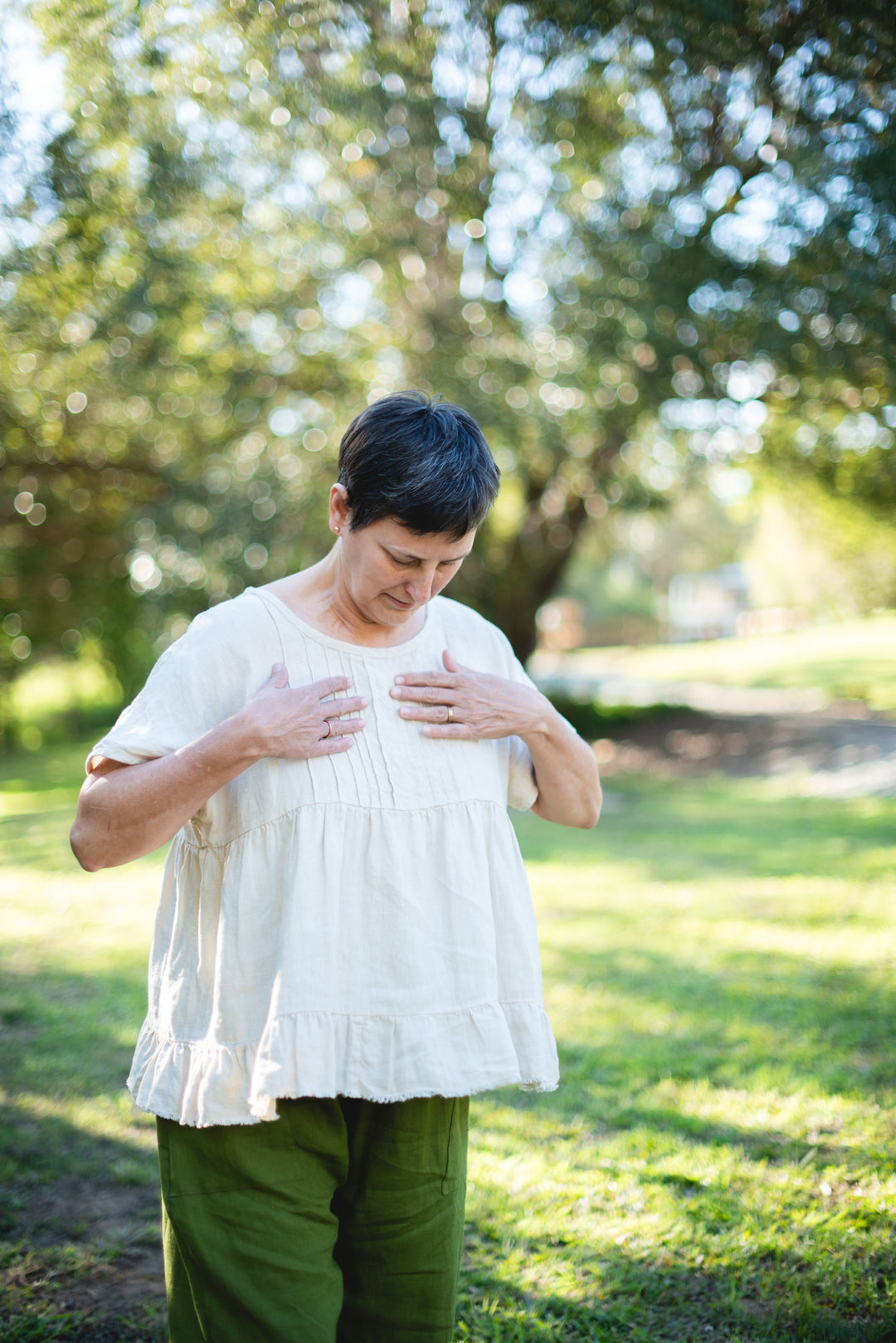 Audrey Linen Top - Made to Order