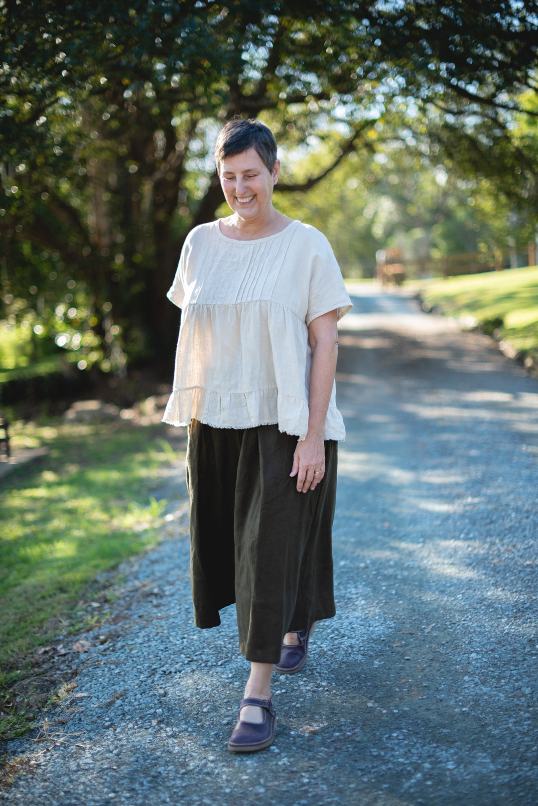 Audrey Linen Top - Made to Order