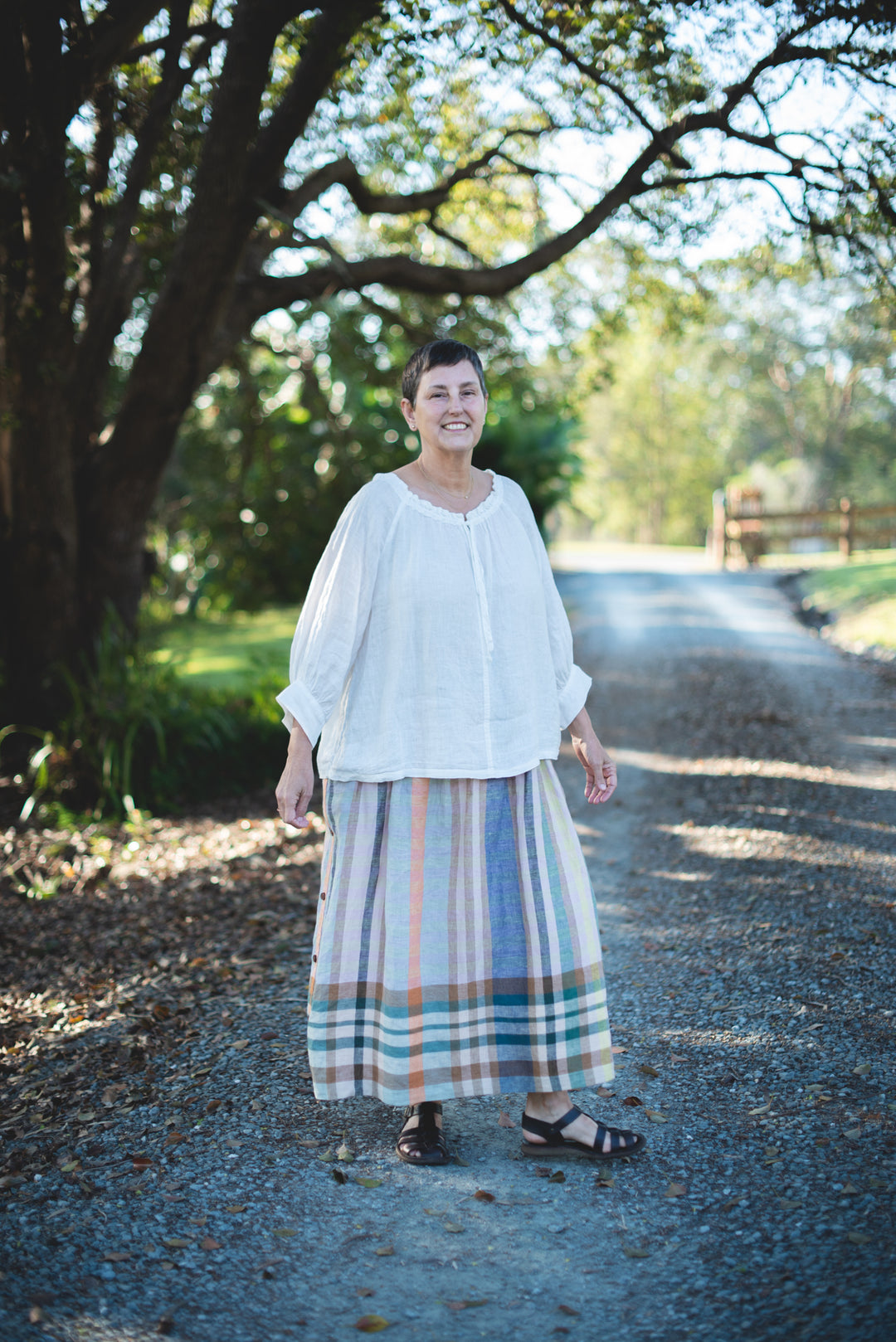 Wanderer Linen Blouse - SS 26/27 - White sheer