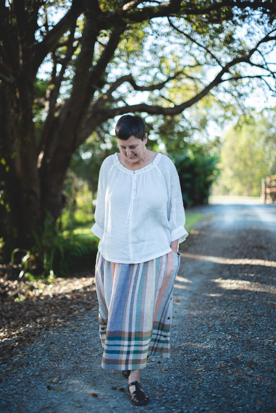 Wanderer Linen Blouse - SS 26/27 - White sheer
